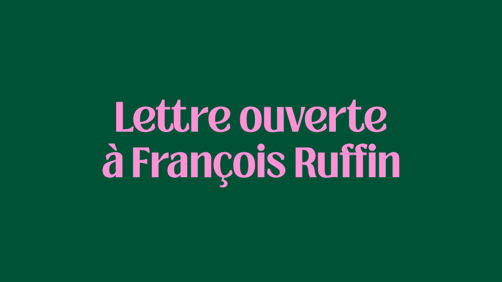 Lettre ouverte à François Ruffin : ton antiracisme fait...